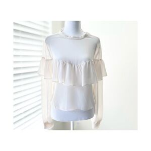 Cotton Candy Cream Layered Blouse